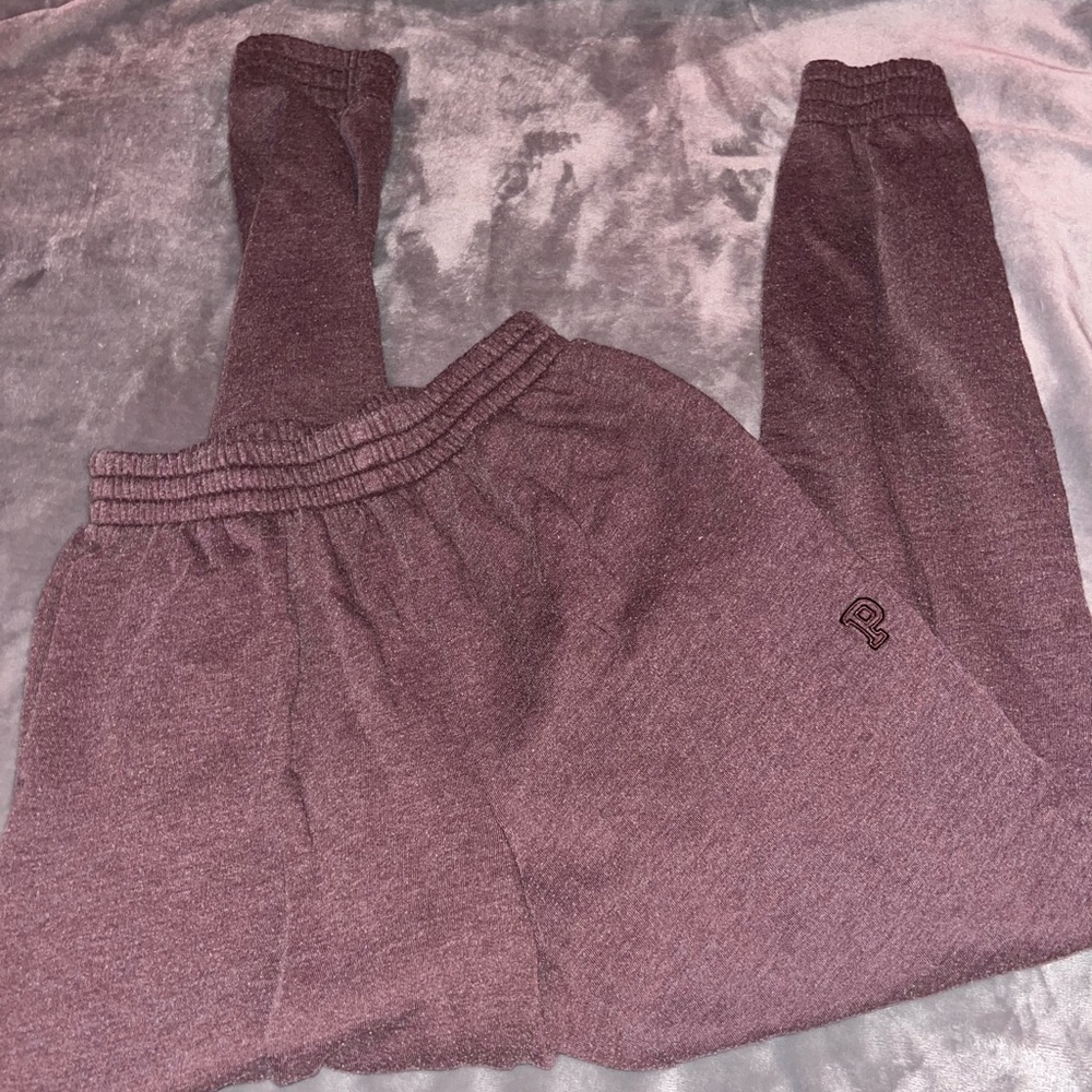 Brown pink joggers